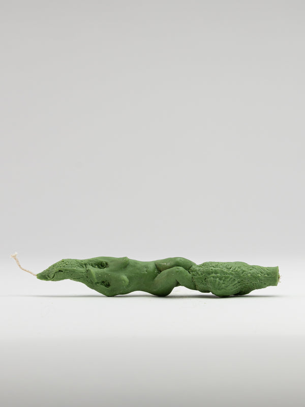 Pair of Sea Nymph Candles - Green-Imogen van der Pols-APOC STORE