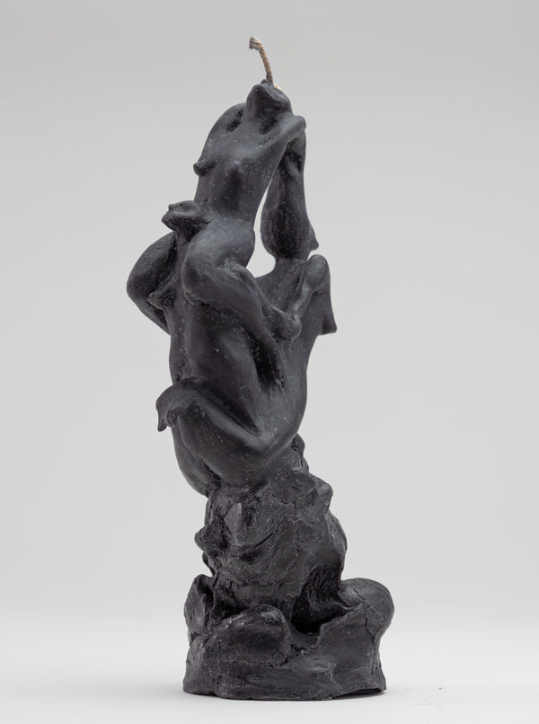 Sea Nymphs Entwined Candle - Black-Imogen van der Pols-APOC STORE