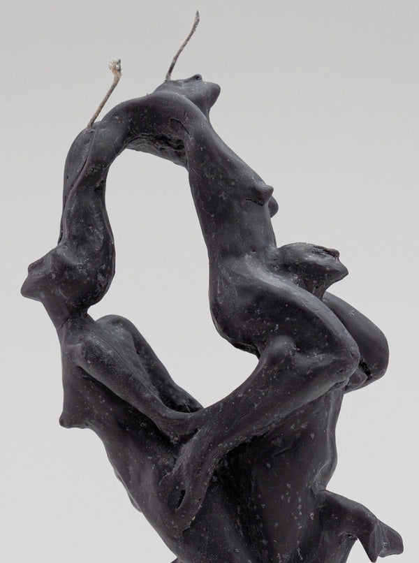 Sea Nymphs Entwined Candle - Black-Imogen van der Pols-APOC STORE