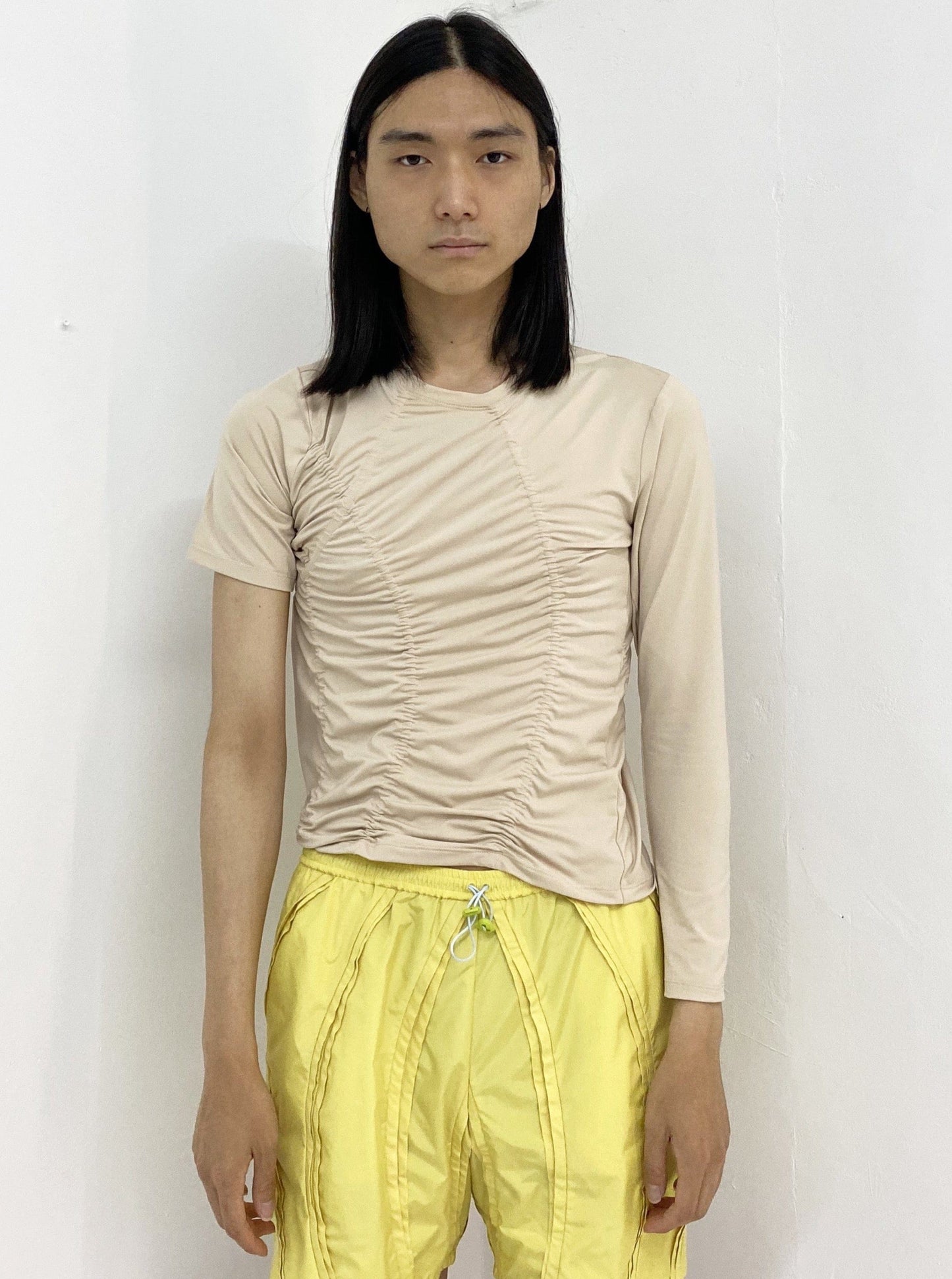 Broken Chamwoe T-Shirt Almond Brown-Sung Ju-APOC STORE