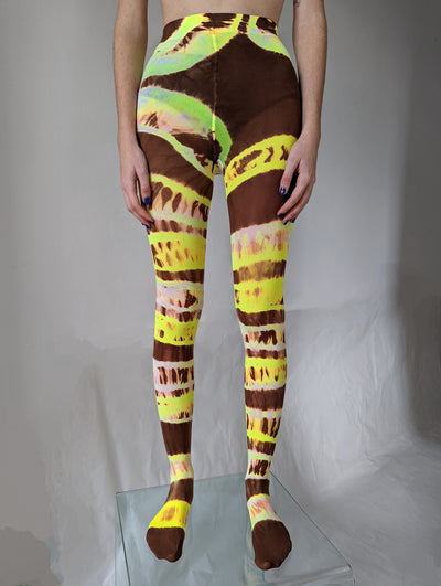 Hand Dyed Tights Multicolour-Celia Calderón Asensio-APOC STORE