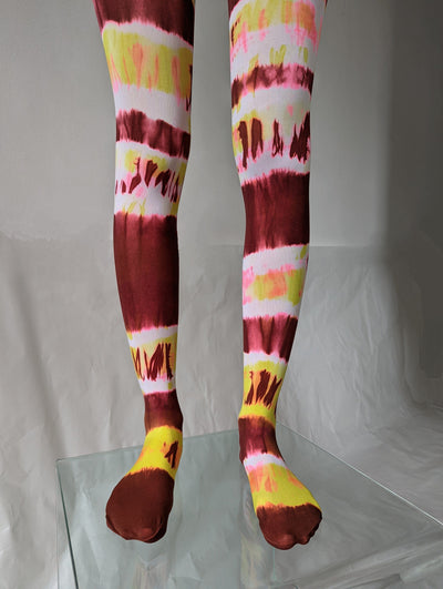 Hand Dyed Tights Multicolour-Celia Calderón Asensio-APOC STORE