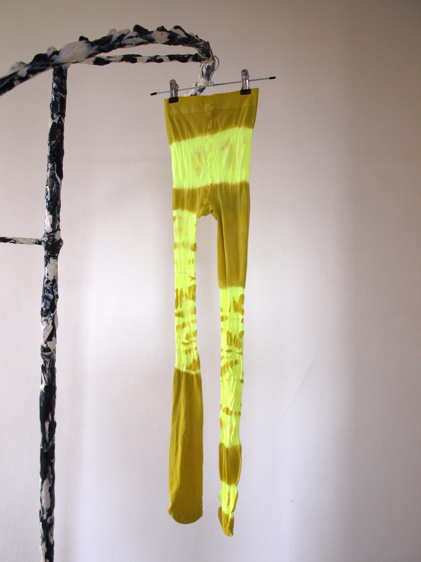 Hand Dyed Tights Yellow-Celia Calderón Asensio-APOC STORE