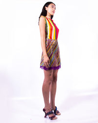 TV Stripe Mesh Top-Leeann Huang-APOC STORE