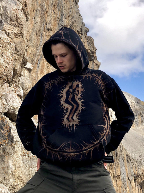 Ritual Hoodie Black-Thibaut Knapp-APOC STORE