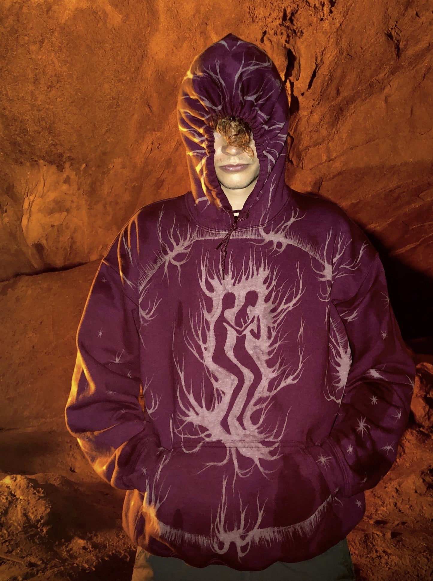 Ritual Hoodie Dark Red-Thibaut Knapp-APOC STORE