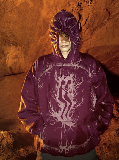 Ritual Hoodie Dark Red-Thibaut Knapp-APOC STORE