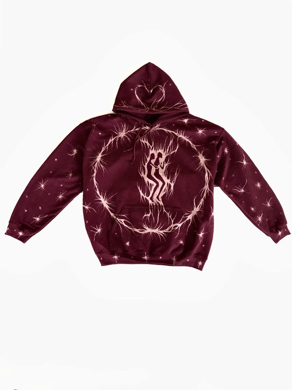 Ritual Hoodie Dark Red-Thibaut Knapp-APOC STORE