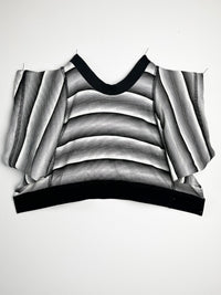 Black & White Micro Stripe Underwear Crop - Top 1 of 1-Pip Paz-Howlett-APOC STORE
