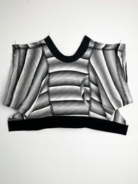 Black & White Micro Stripe Underwear Crop - Top 1 of 1-Pip Paz-Howlett-APOC STORE