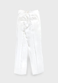 UTU - White Stain Print Pleated Trousers-Ella Boucht-APOC STORE