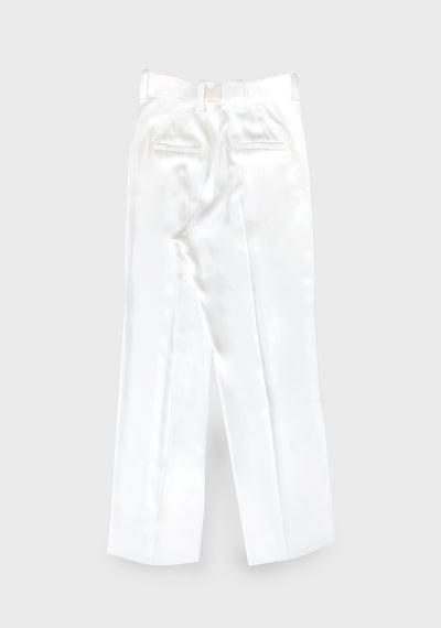 UTU - White Stain Print Pleated Trousers-Ella Boucht-APOC STORE