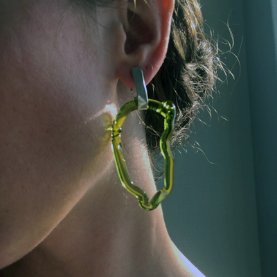 Green Umbriel Earrings-ISA Collection-APOC STORE