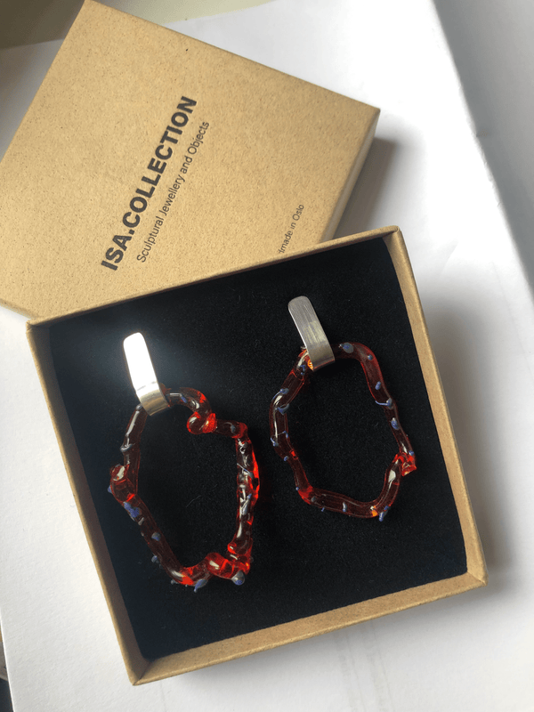 Orange Umbriel Earrings-ISA Collection-APOC STORE