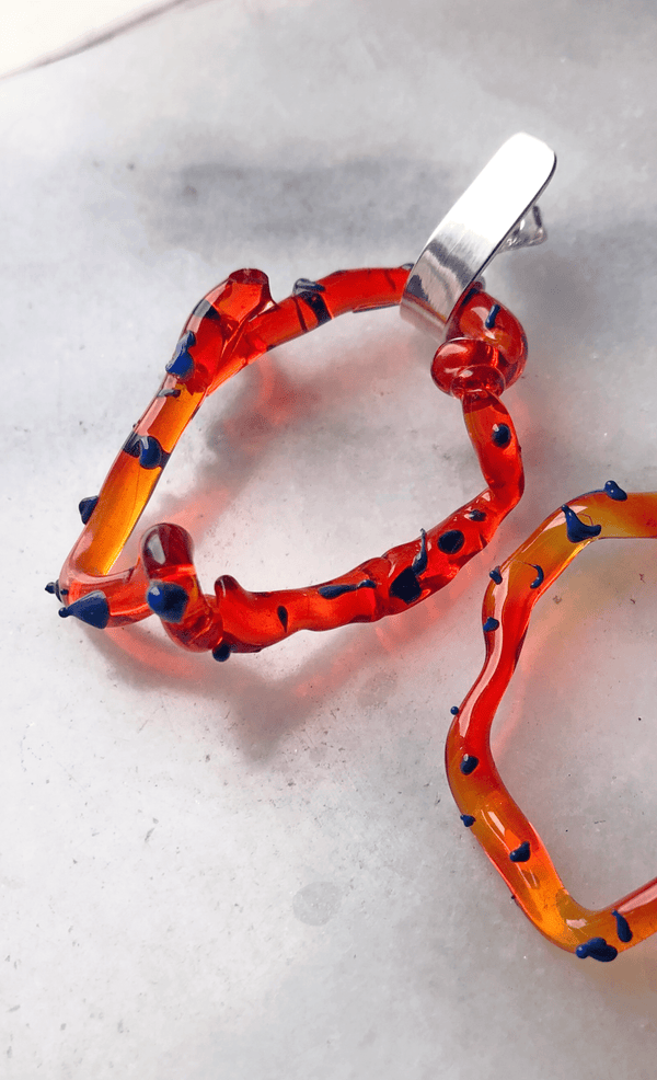 Orange Umbriel Earrings-ISA Collection-APOC STORE