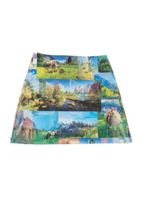 Lenticular Landscape Mini Skirt-Leeann Huang-APOC STORE