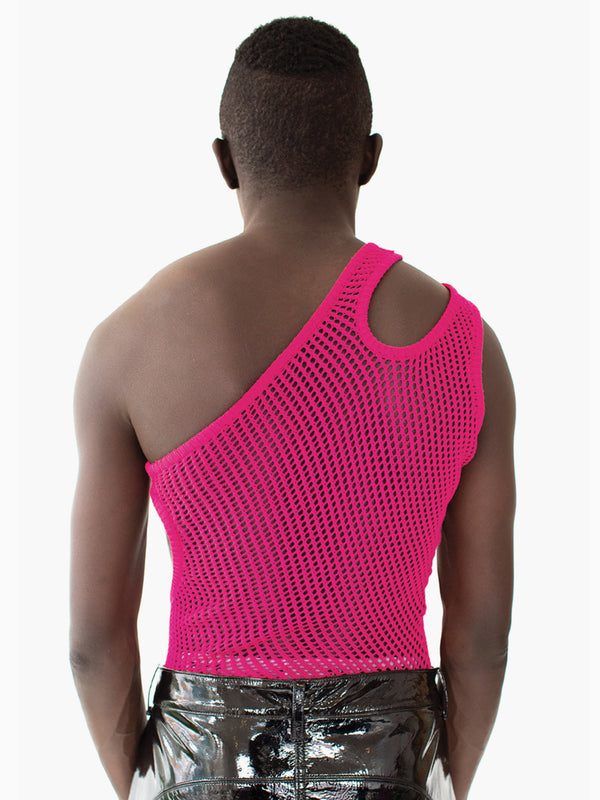 Cut-Out String Vest Pink-MMRMS Studio-APOC STORE
