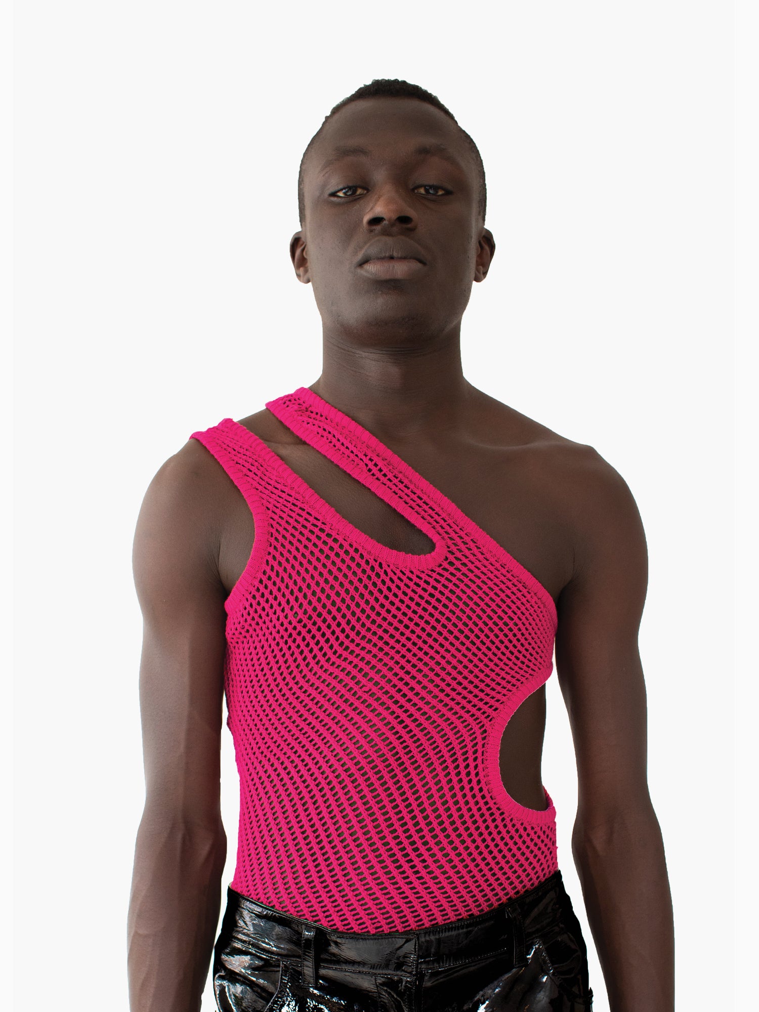 Cut-Out String Vest Pink-MMRMS Studio-APOC STORE