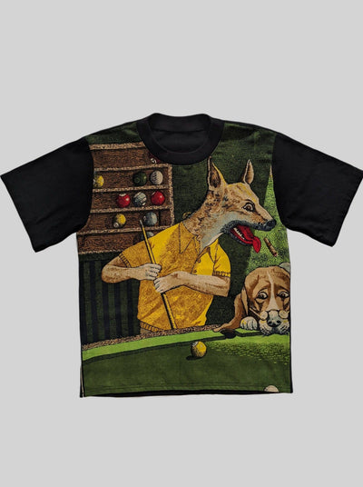 Dogs Playing Pool T-shirt-Adam Jones-APOC STORE