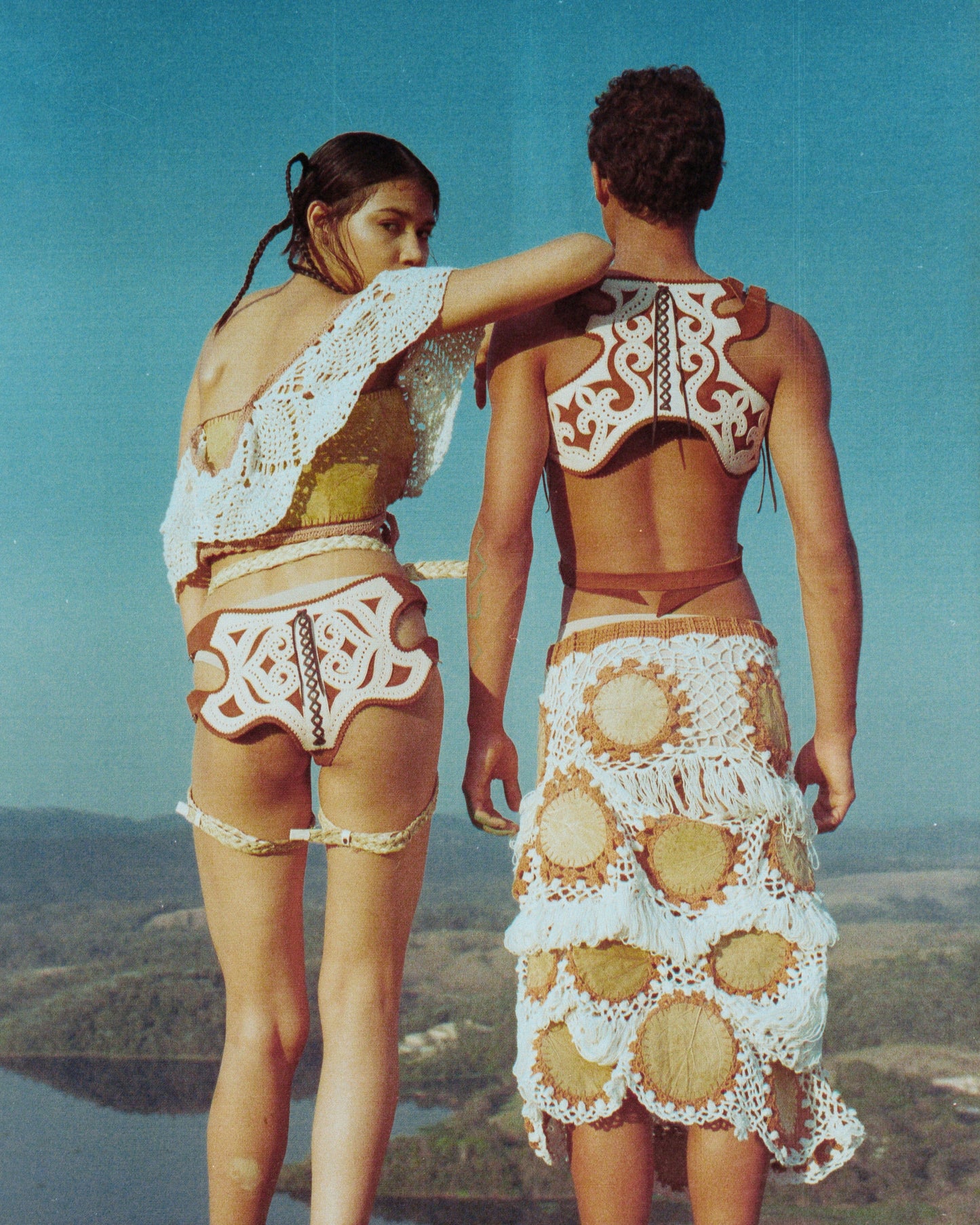 Leaf Swirl Skirt-VEREDAS-APOC STORE