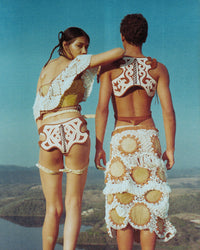 Leaf Swirl Skirt-VEREDAS-APOC STORE