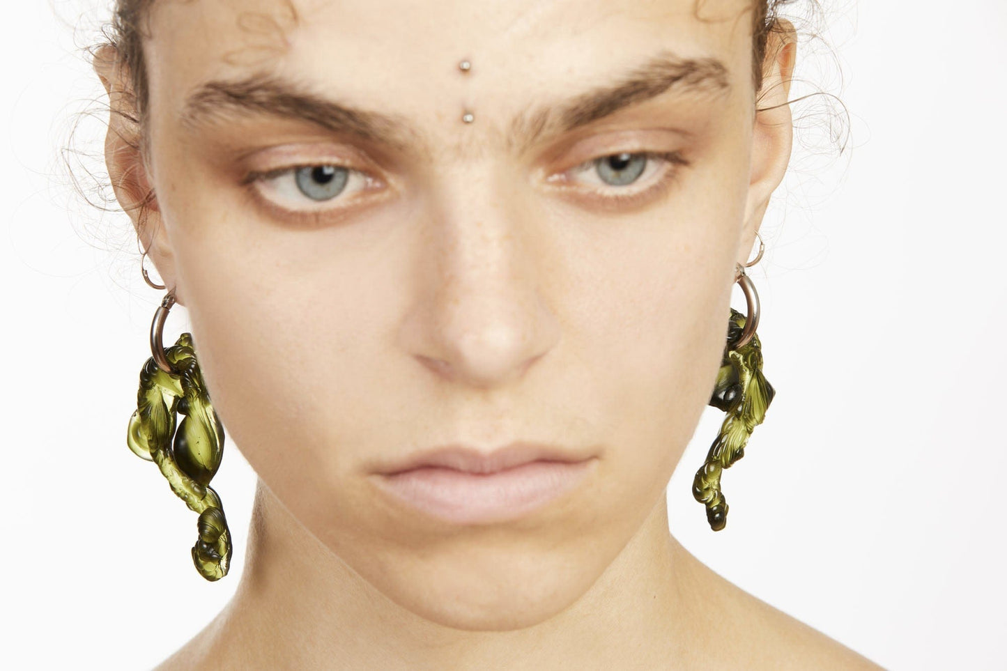 Marble Green Bioresin Hoops-Vanessa Schindler-APOC STORE