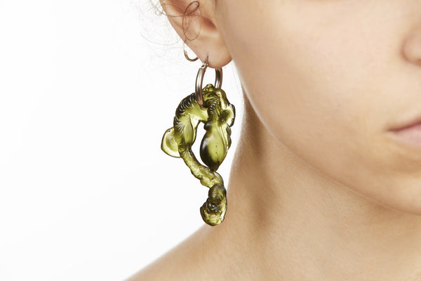 Marble Green Bioresin Hoops-Vanessa Schindler-APOC STORE