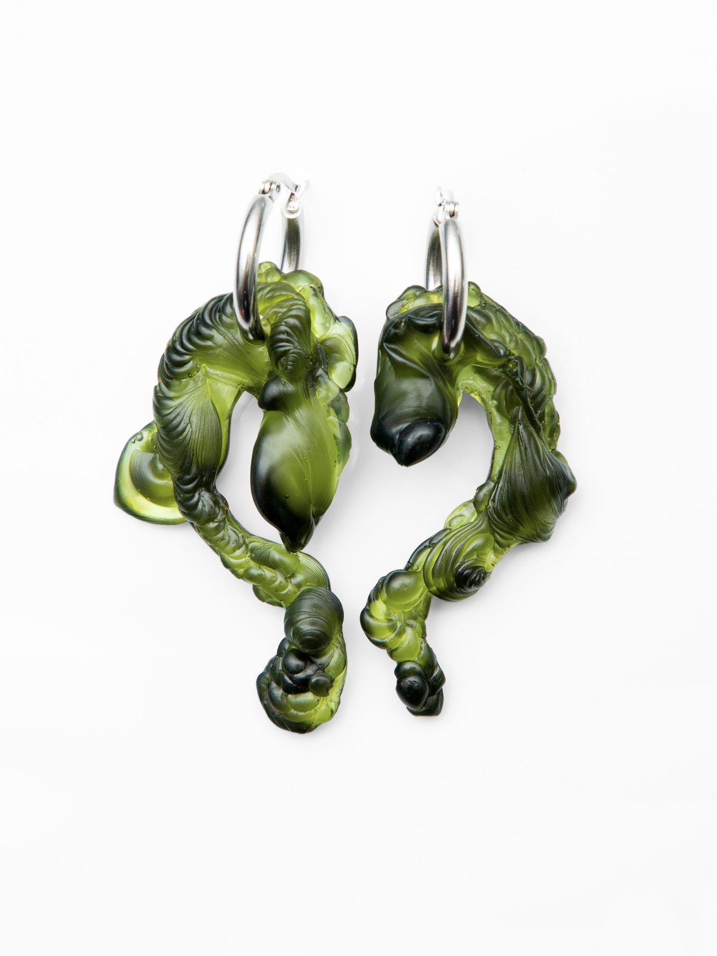 Marble Green Bioresin Hoops-Vanessa Schindler-APOC STORE