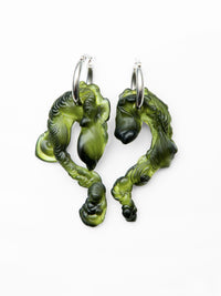 Marble Green Bioresin Hoops-Vanessa Schindler-APOC STORE