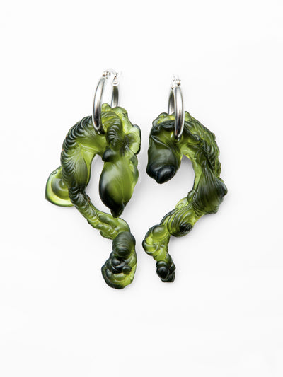 Marble Green Bioresin Hoops-Vanessa Schindler-APOC STORE