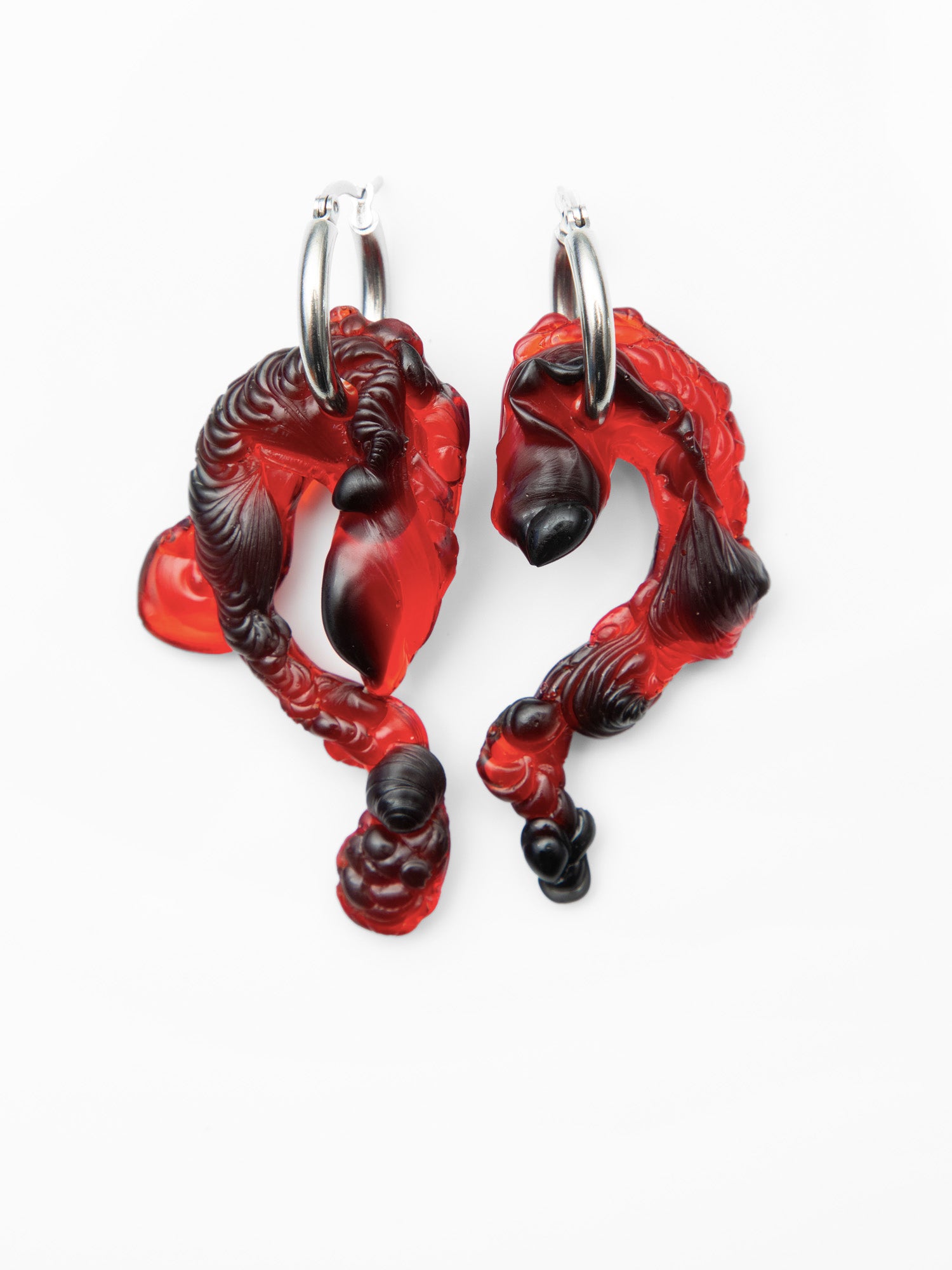 Marble Red Bioresin Hoops-Vanessa Schindler-APOC STORE