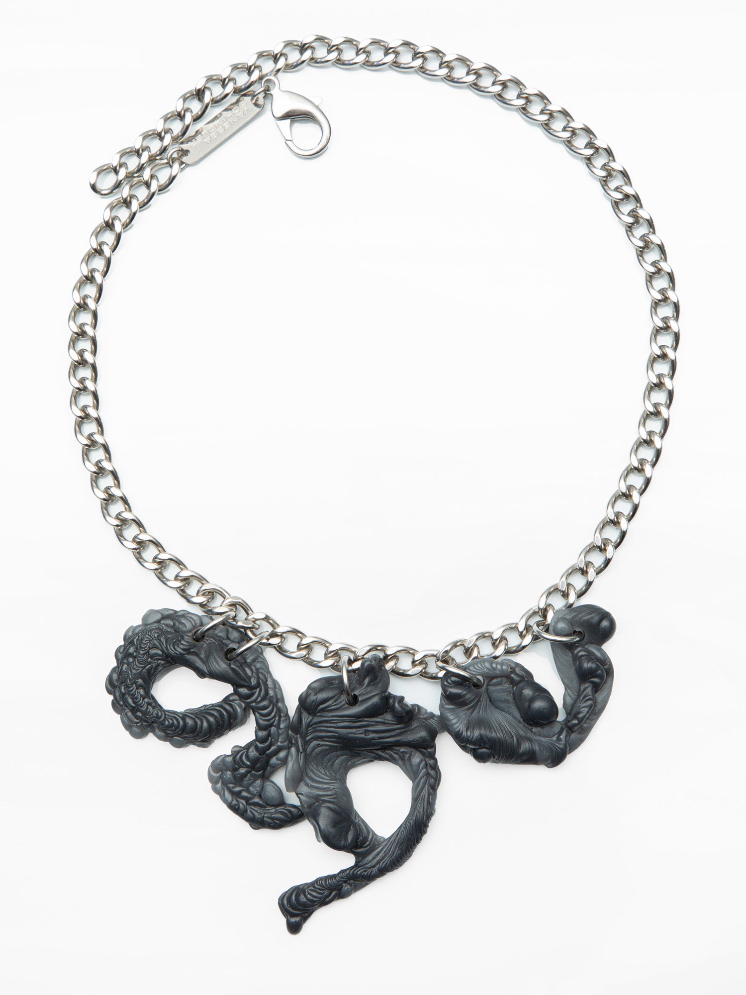 Grey Bioresin Chain Necklace-Vanessa Schindler-APOC STORE