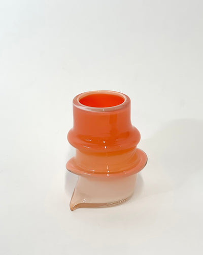 Deflated Vase #2 in Salmon-Sticky Glass-APOC STORE