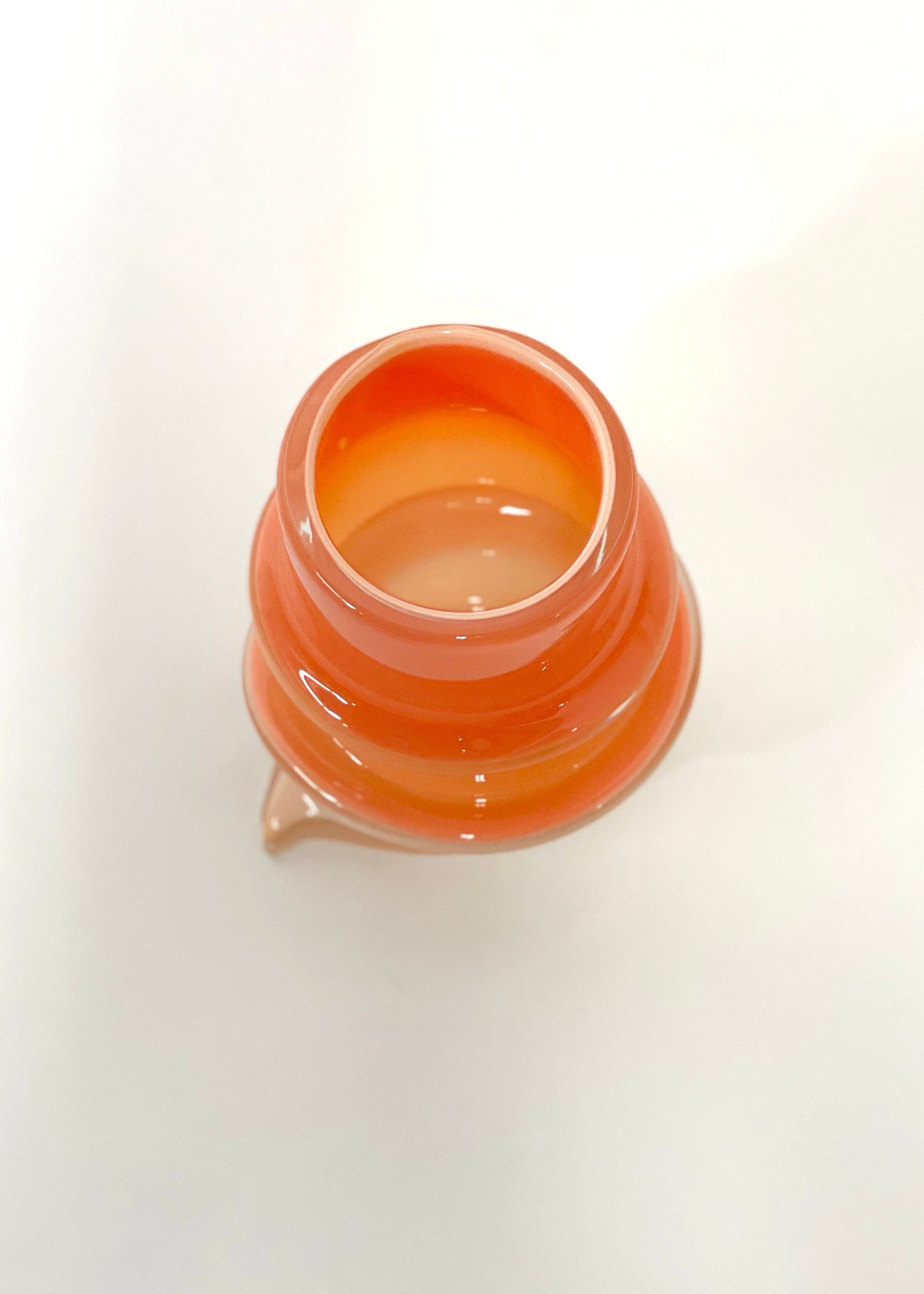 Deflated Vase #2 in Salmon-Sticky Glass-APOC STORE