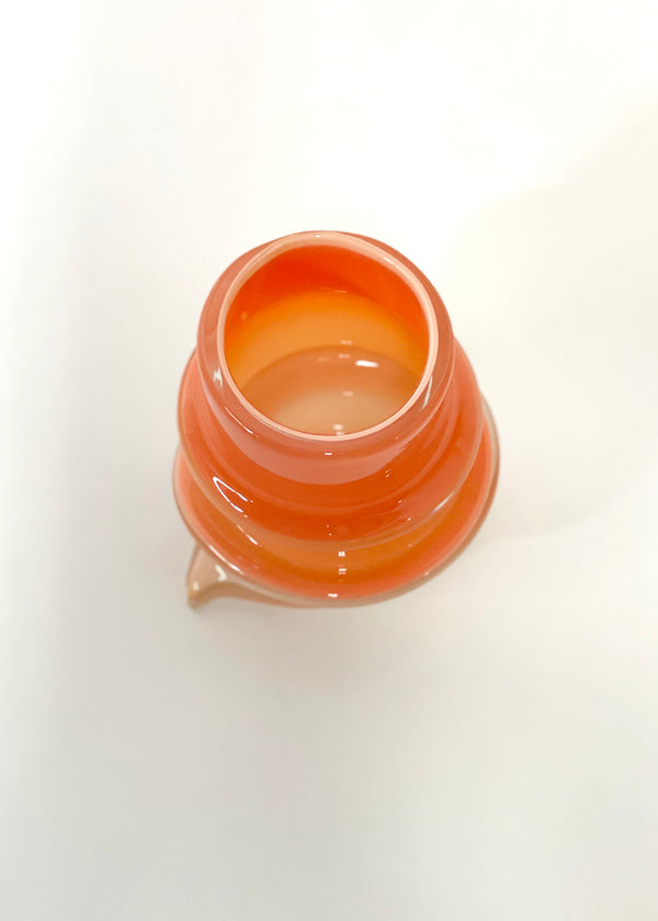 Deflated Vase #2 in Salmon-Sticky Glass-APOC STORE