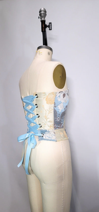 Antique Victorian Table Round Tapestry Corset-Kristin Mallison-APOC STORE