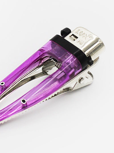 Lit Barret Violet Hair Clip-Corrina Goutos-APOC STORE