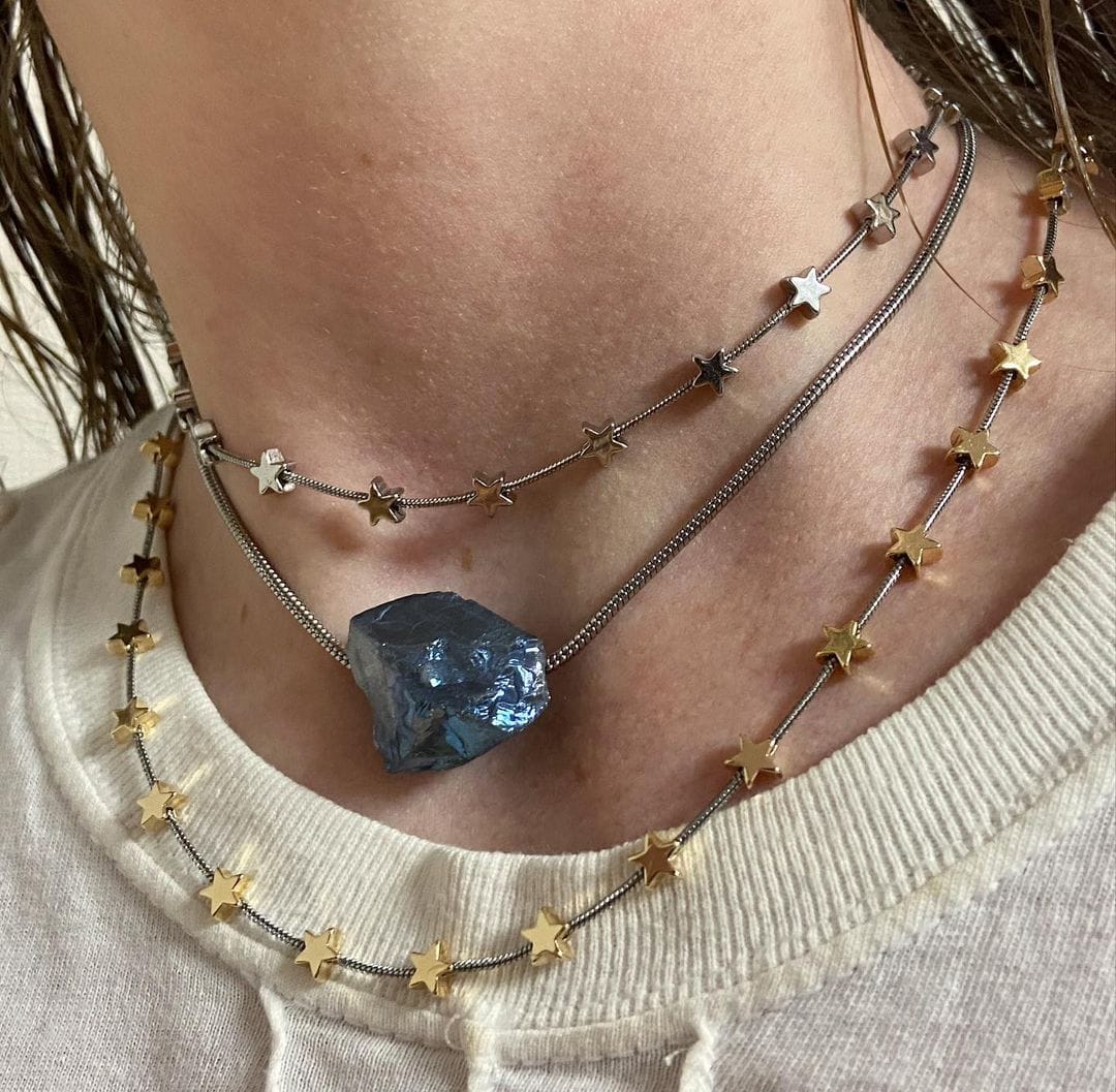 Lil Star Necklace Short Gold-Marland Backus-APOC STORE