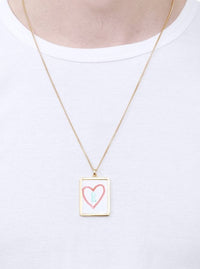 White Board Necklace Gold-D’heygere-APOC STORE