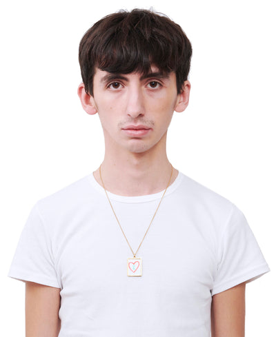 White Board Necklace Gold-D’heygere-APOC STORE