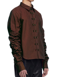 Gathered Sleeve Shirt-XIMONLEE-APOC STORE