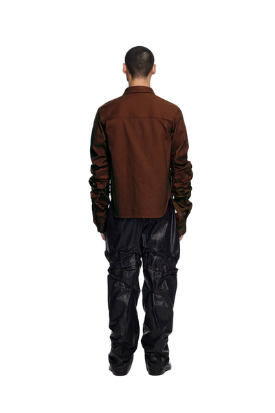Gathered Sleeve Shirt-XIMONLEE-APOC STORE
