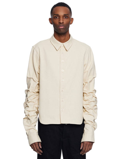 Gathered Sleeve Shirt-XIMONLEE-APOC STORE