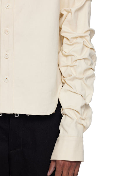 Gathered Sleeve Shirt-XIMONLEE-APOC STORE