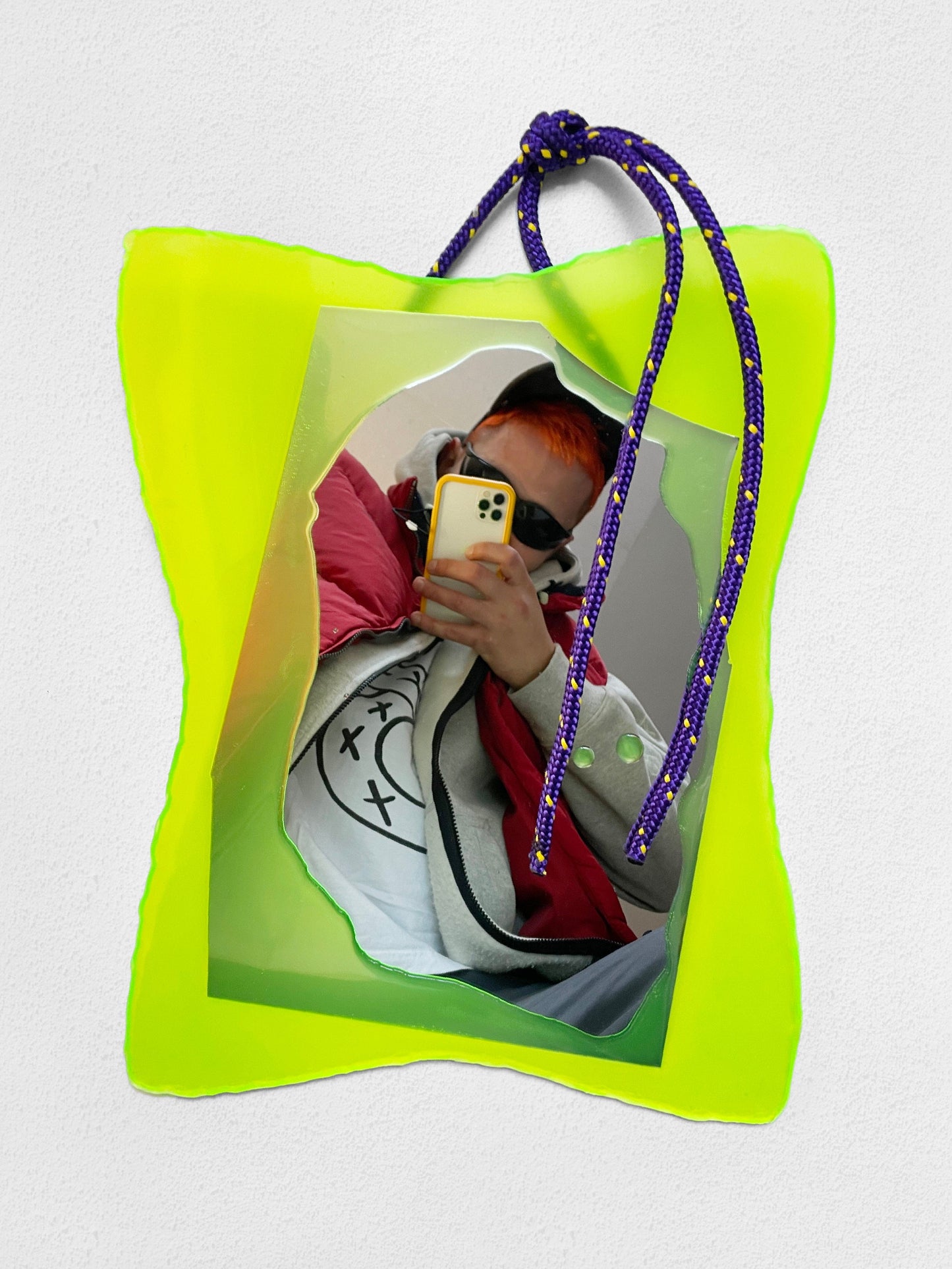 Yellow Large Mirror-STEFANIA RUGGIERO-APOC STORE