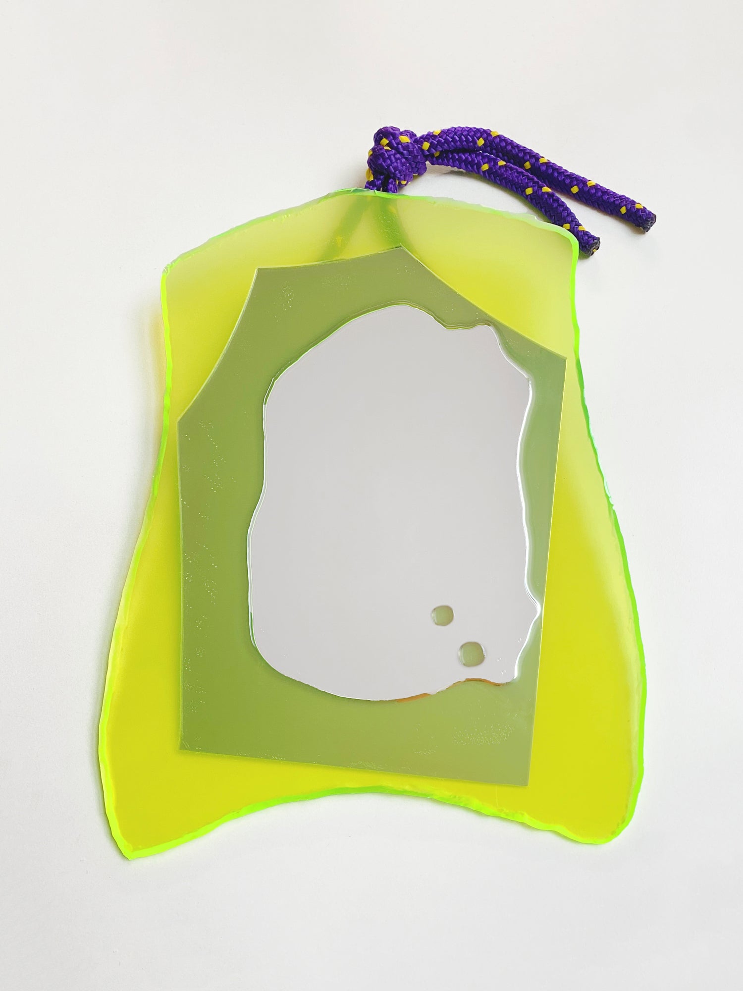 Yellow Extra Small Mirror-STEFANIA RUGGIERO-APOC STORE