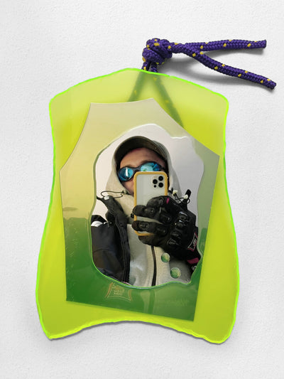 Yellow Extra Small Mirror-STEFANIA RUGGIERO-APOC STORE