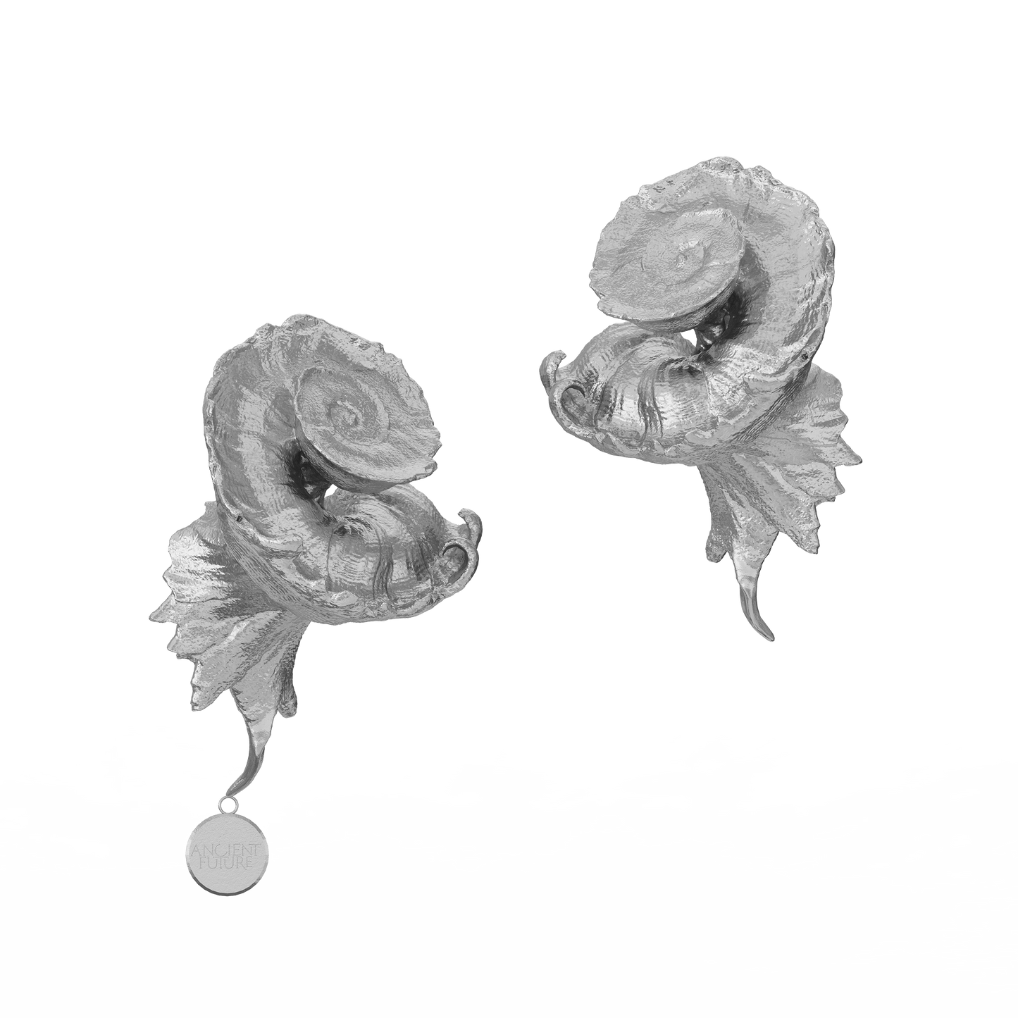 Sterling Silver Latiaxis Earrings-Ancient Future-APOC STORE