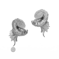 Sterling Silver Latiaxis Earrings-Ancient Future-APOC STORE