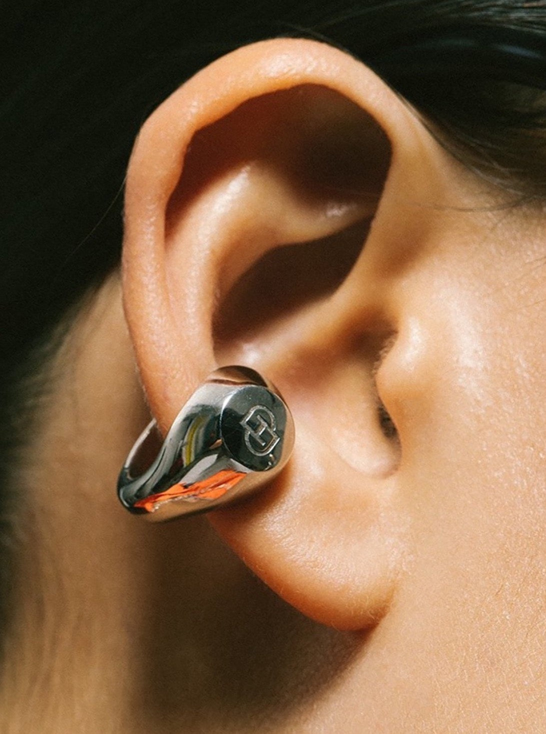 Silver Signet Ear Cuff-D’heygere-APOC STORE